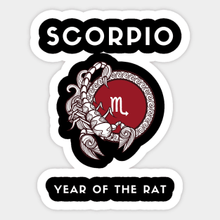 SCORPIO / Year of the RAT Sticker